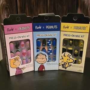Rude x Peanuts Press-On Nail Kit Sets